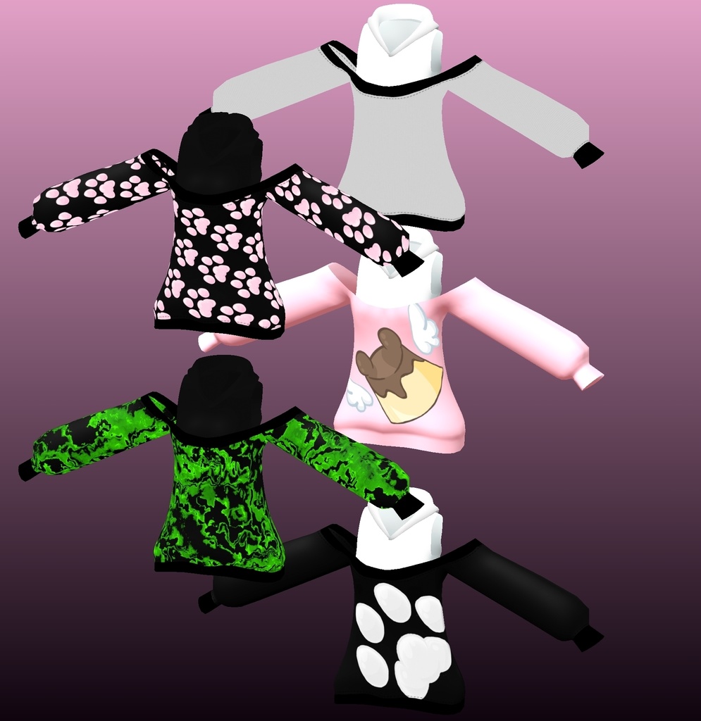 crop hoodie / sweater - COMMERCIAL USE