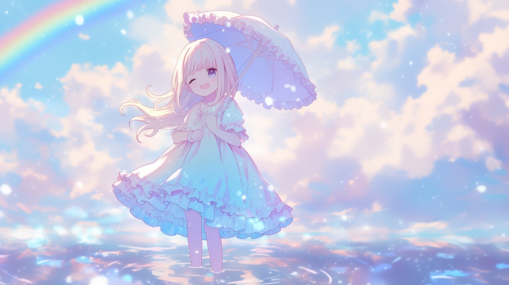 【フリーBGM】雨あがりのプリズム【かわいい/元気/明るい/楽しい】