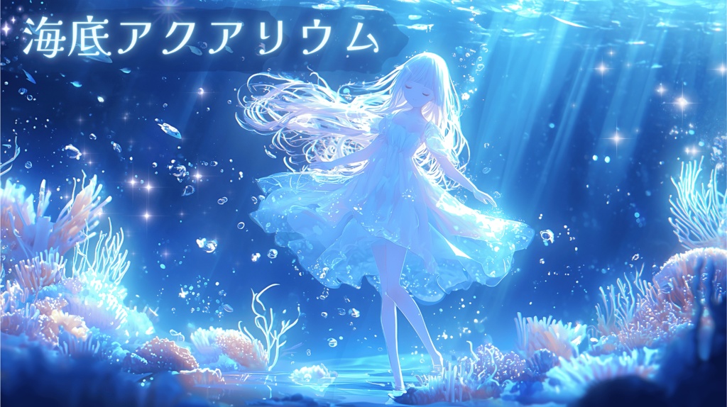 【フリーBGM】海底アクアリウム【幻想的/かわいい/睡眠用/chill/Lo-fi】
