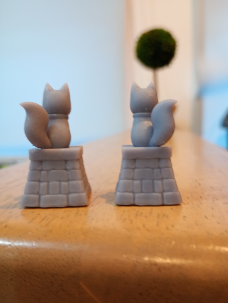 お稲荷様 2個セット|God Inari(未塗装)