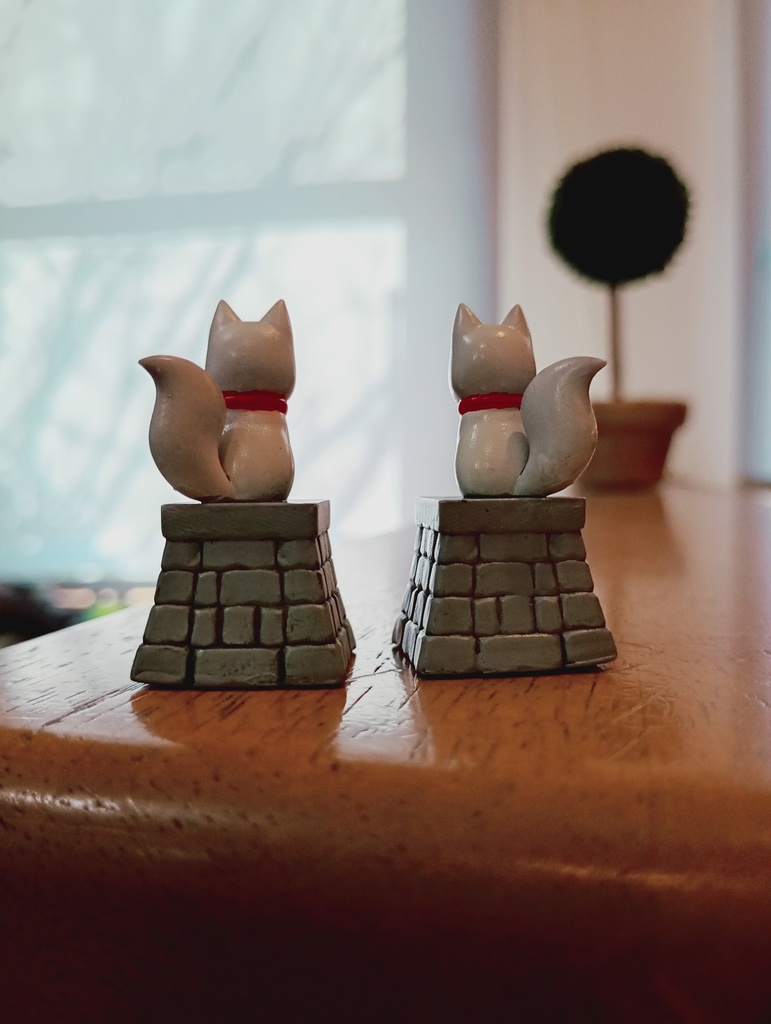 お稲荷様 2個セット|God Inari(塗装済)