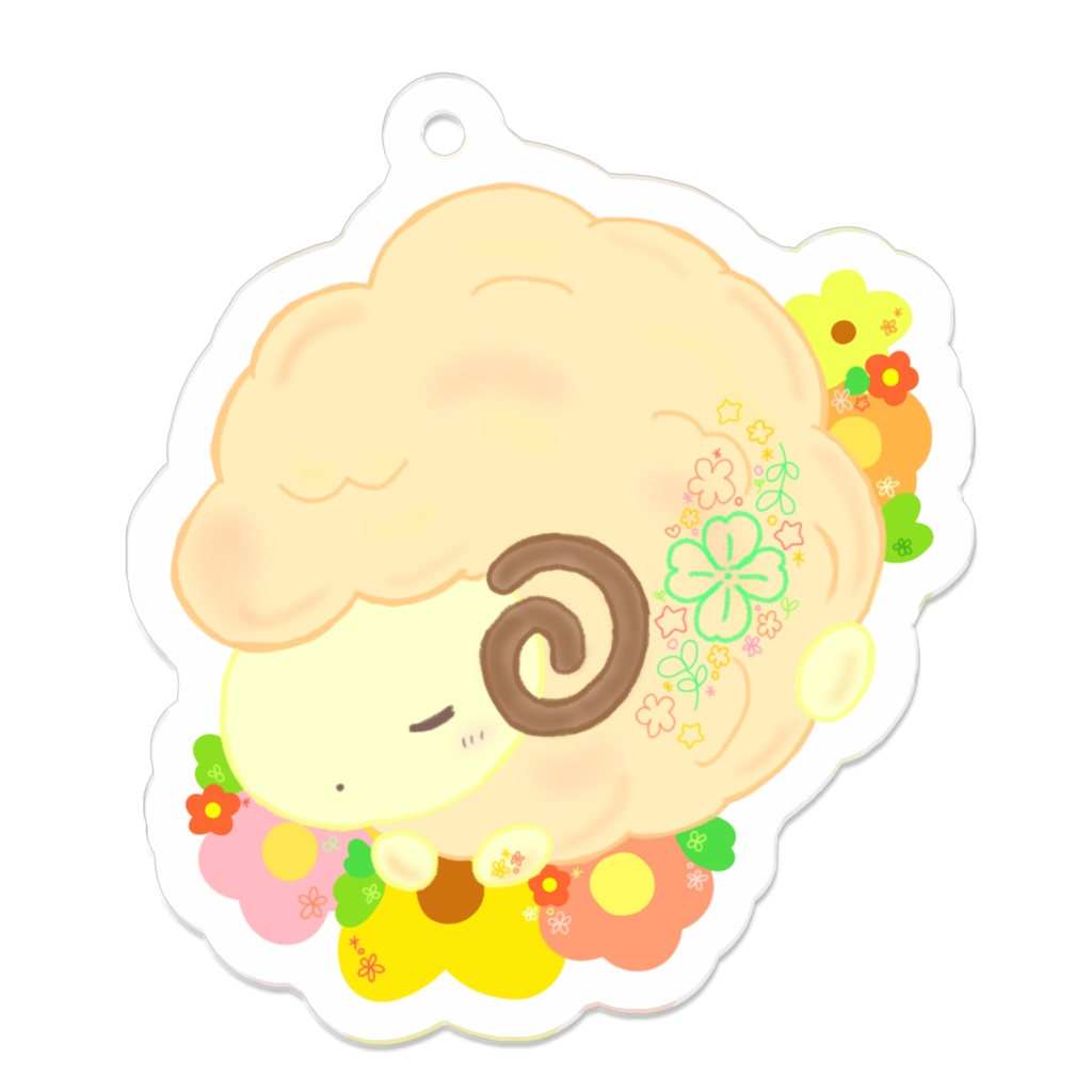 ひつじさんのキーホルダー