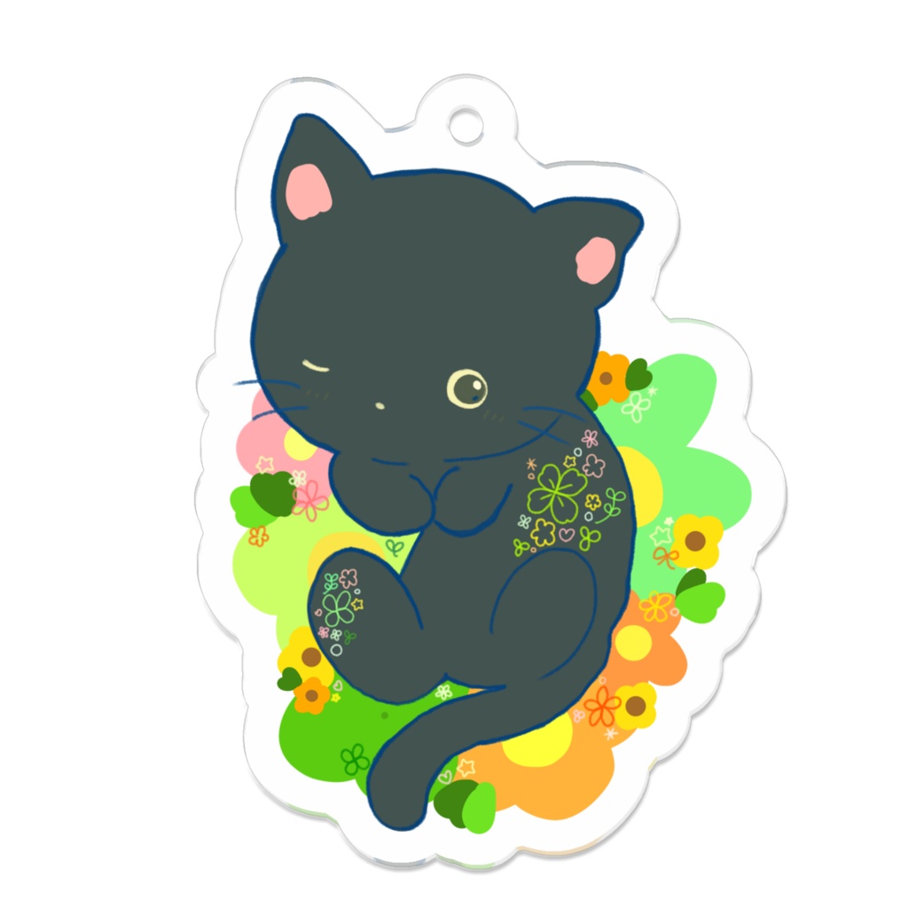 くろねこさんのキーホルダー