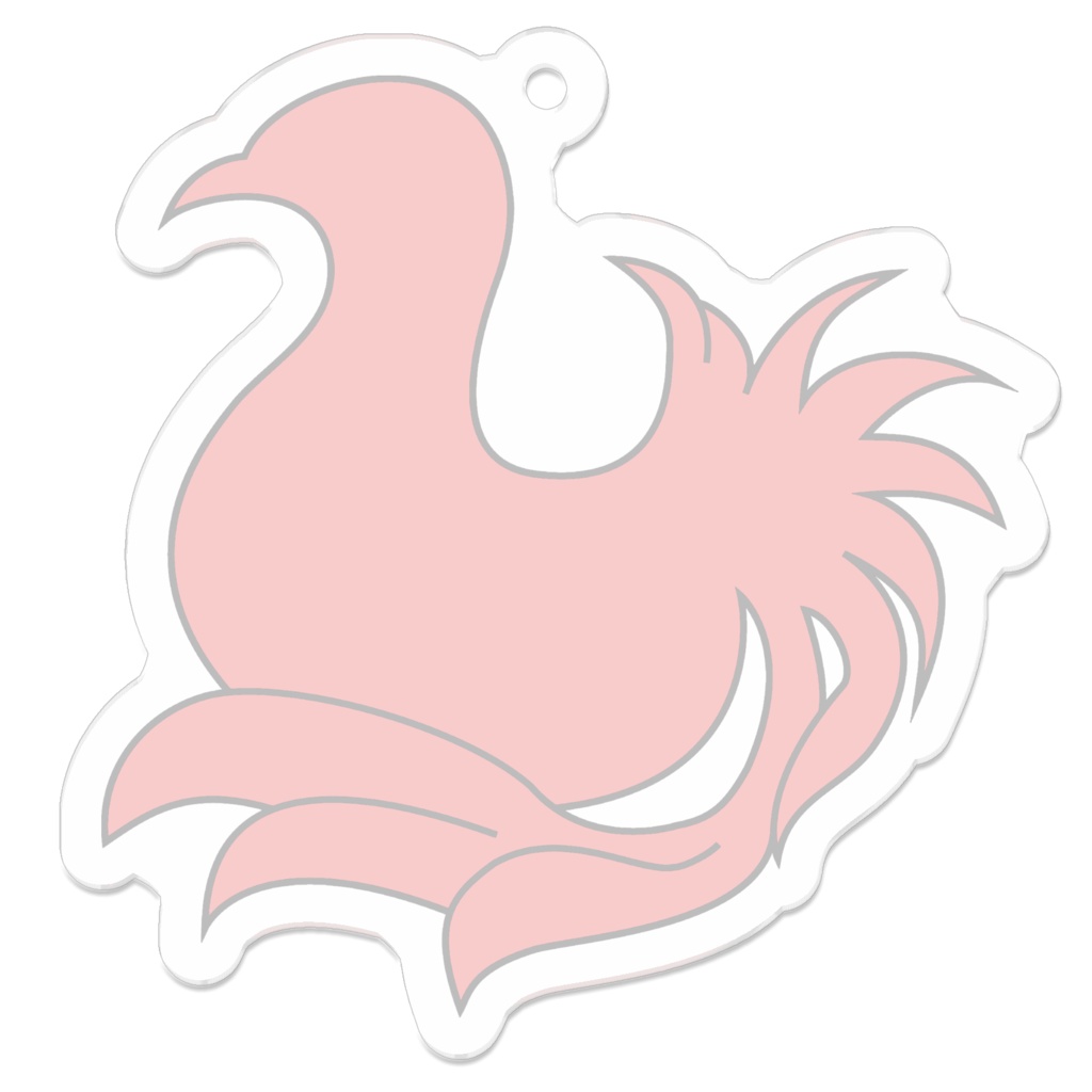 【アクキー】神秘の鳥 -ピンク-