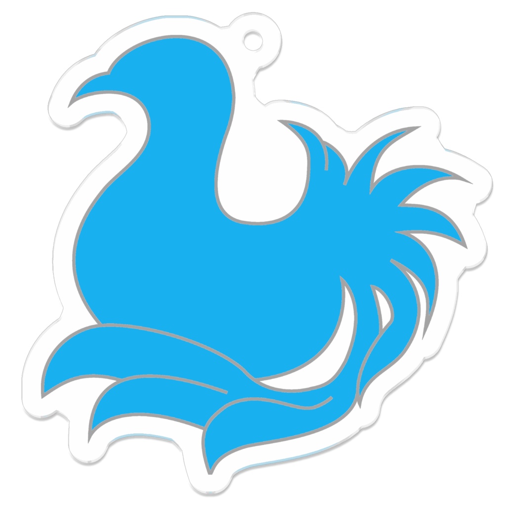 【アクキー】神秘の鳥 -青-