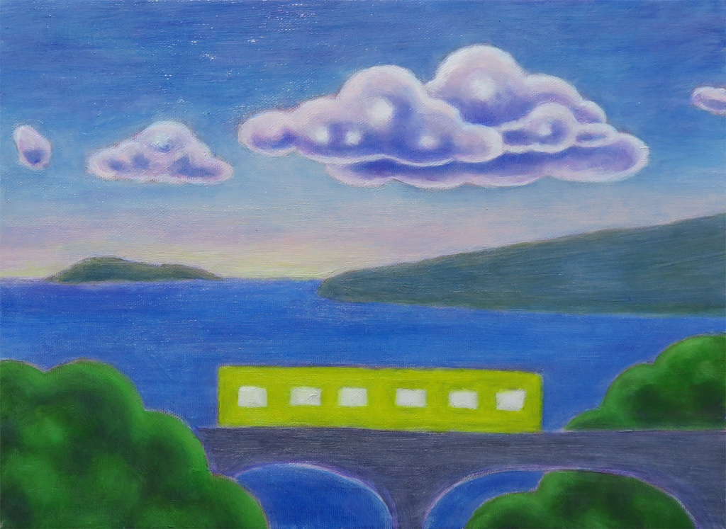 【原画】「旅するシリーズ -想いを結ぶ-」