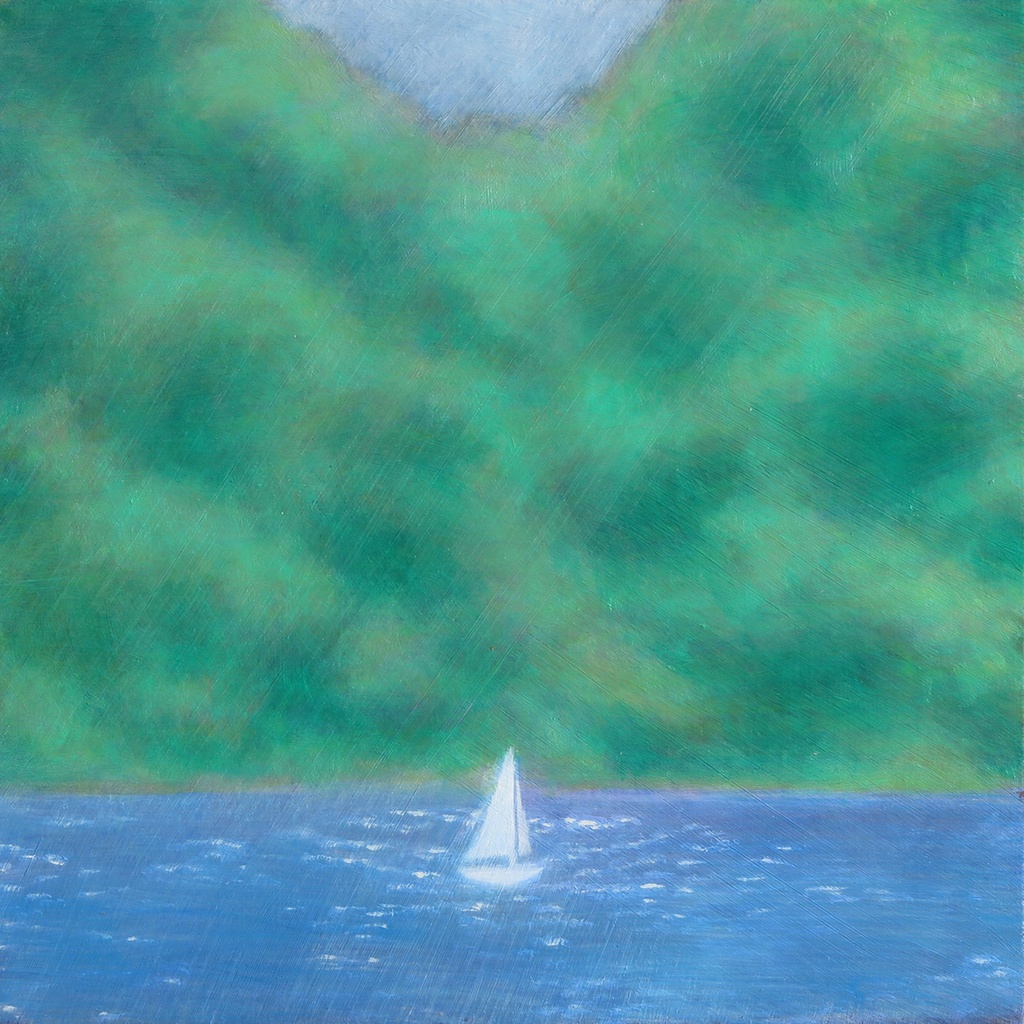 「旅するシリーズ -湖畔のヨット-」