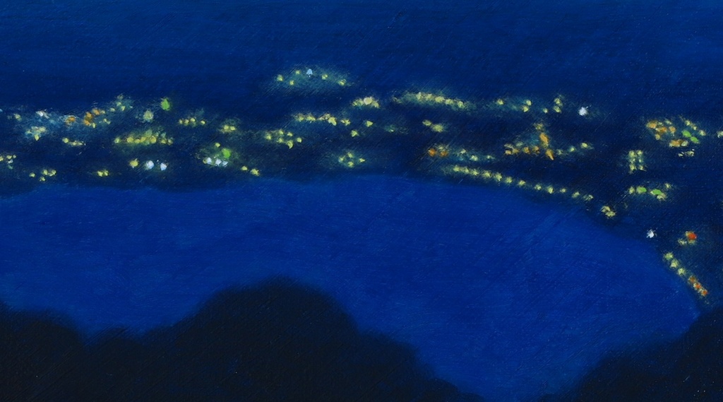 「湖東を望む」
