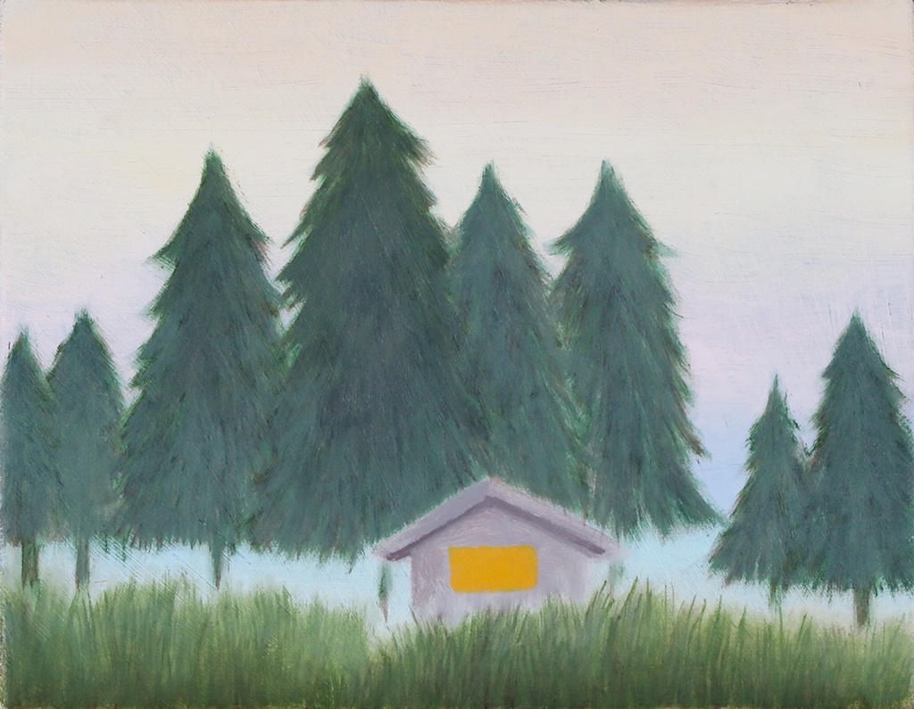 「朝もやの中」