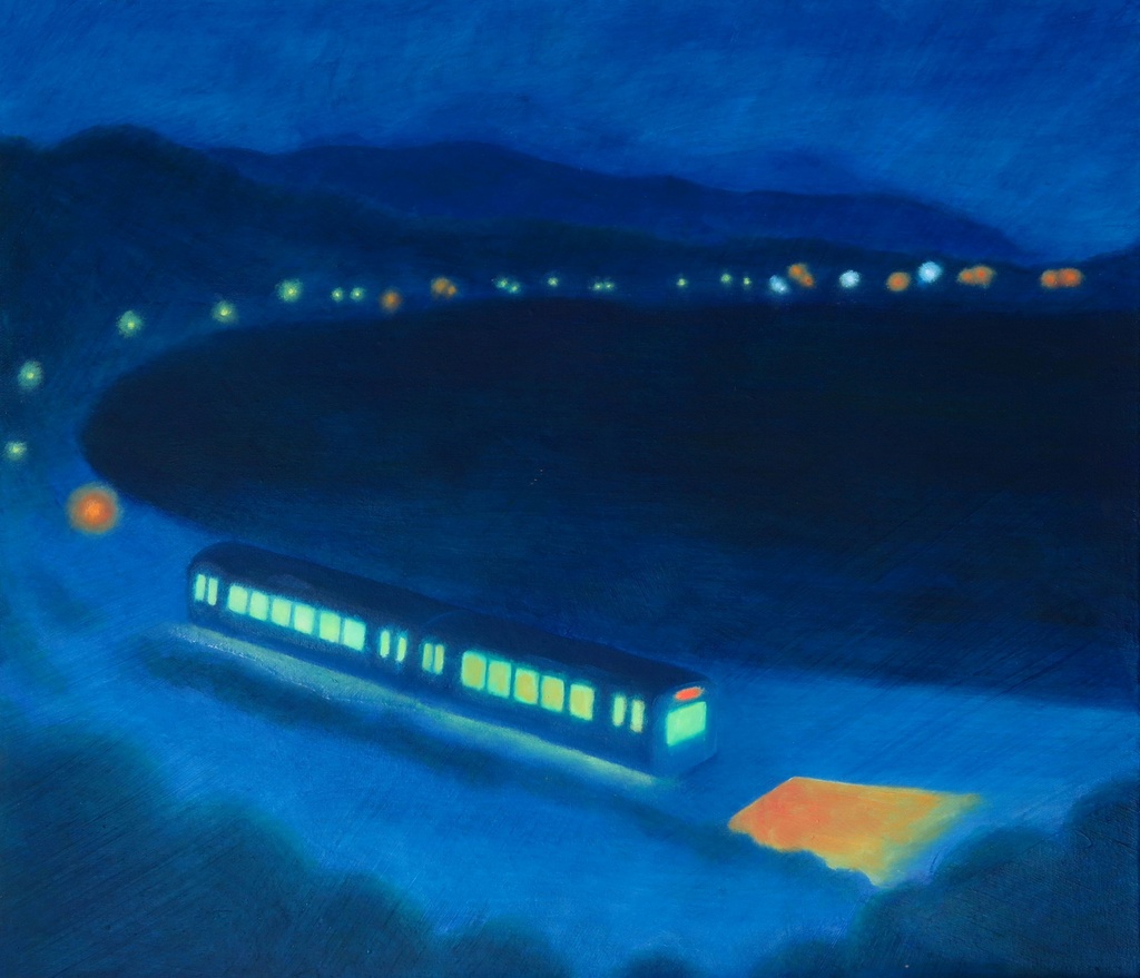 「湾岸を駆ける電車」
