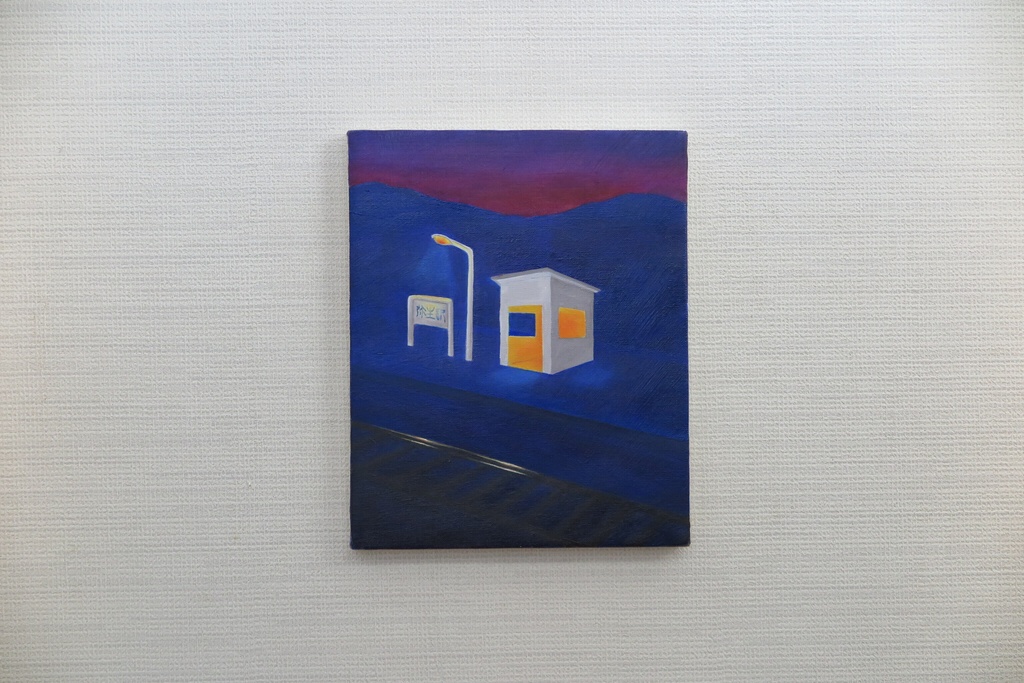 原画「誰を待つ」