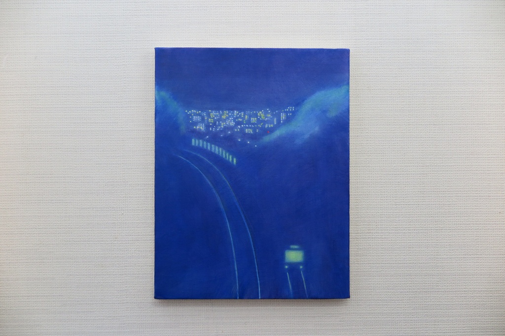原画「下り電車」
