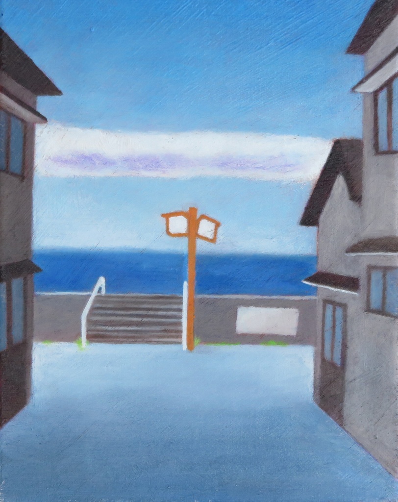 【原画】黒部より日本海を望む