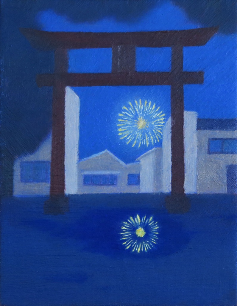 【原画】鳥居より望む