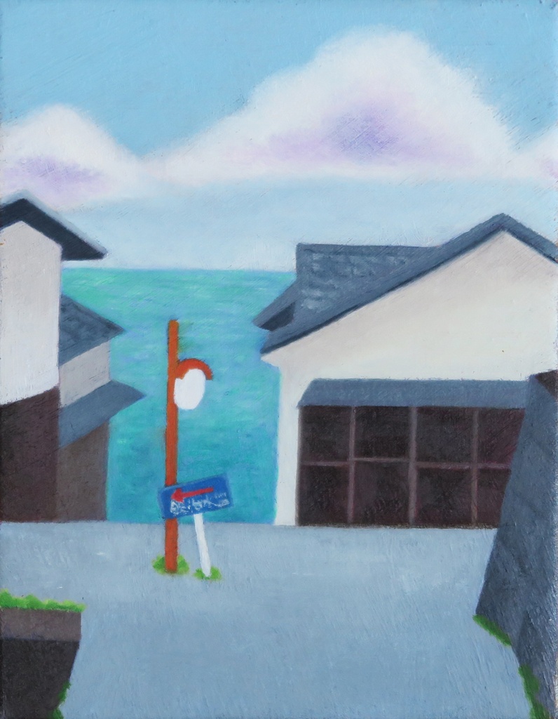【原画】湯島から海を望む