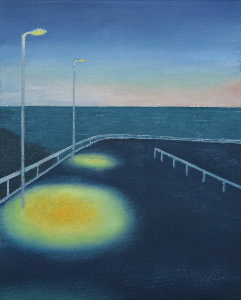 【原画】夜の坂道