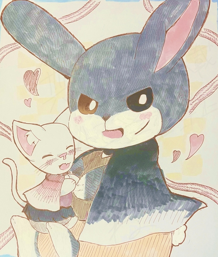 レピアとメモリーの仲良し色紙