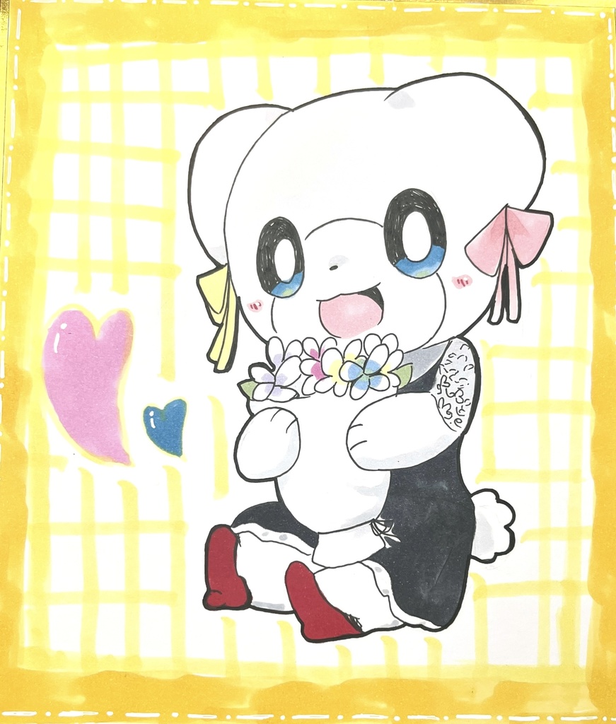 幸せいっぱい花束とミルク💐