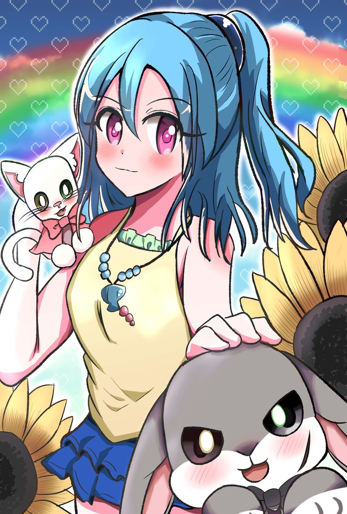 梅ちゃん宅の子とのコラボポストカード