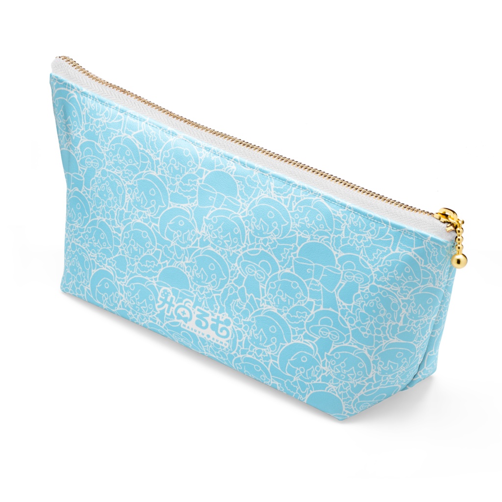 【升由るむ】きのこいっぱい三角ポーチ