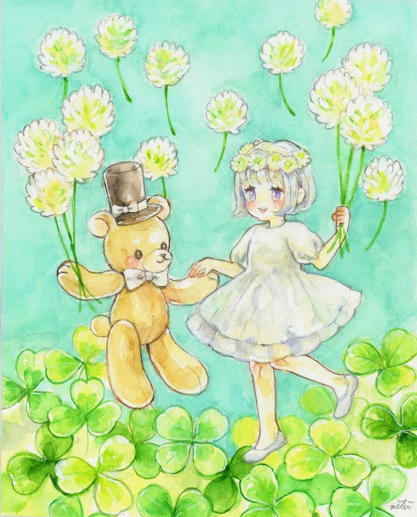 原画　白詰草の旅