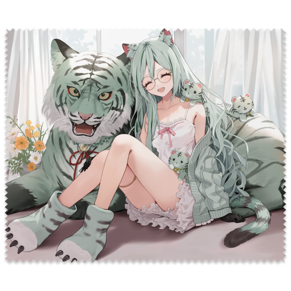 =1周年記念= 〖干支寅のら〗メガネ&モニター画面拭き