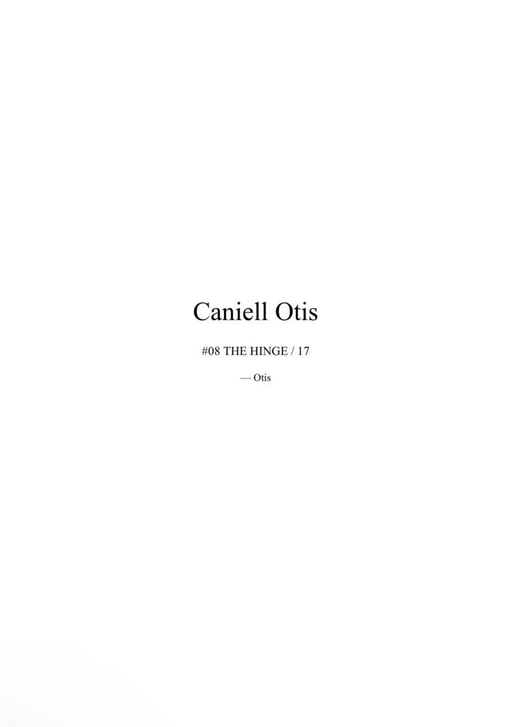 Caniell Otis #08 THE HINGE / 17