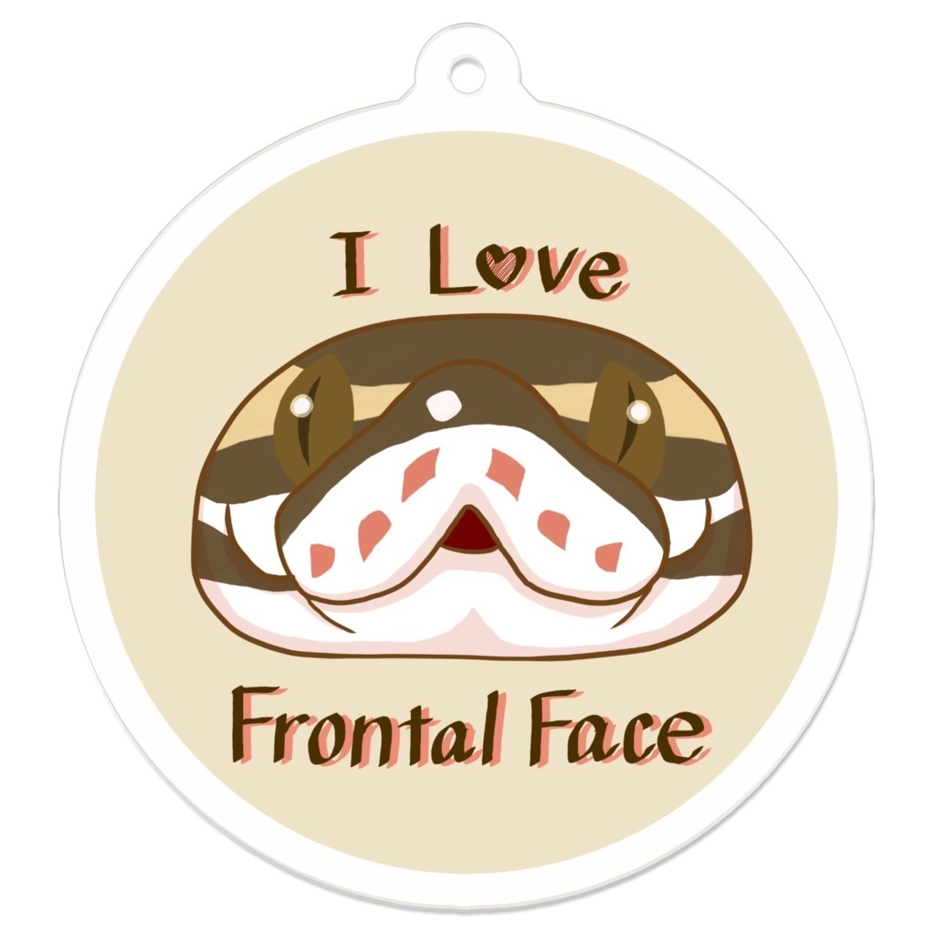 ボールパイソン正面顔愛し隊アクリルキーホルダー(全6種)