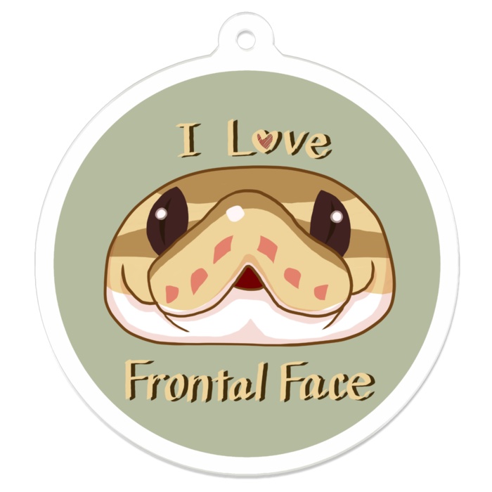 ボールパイソン正面顔愛し隊アクリルキーホルダー(全6種)