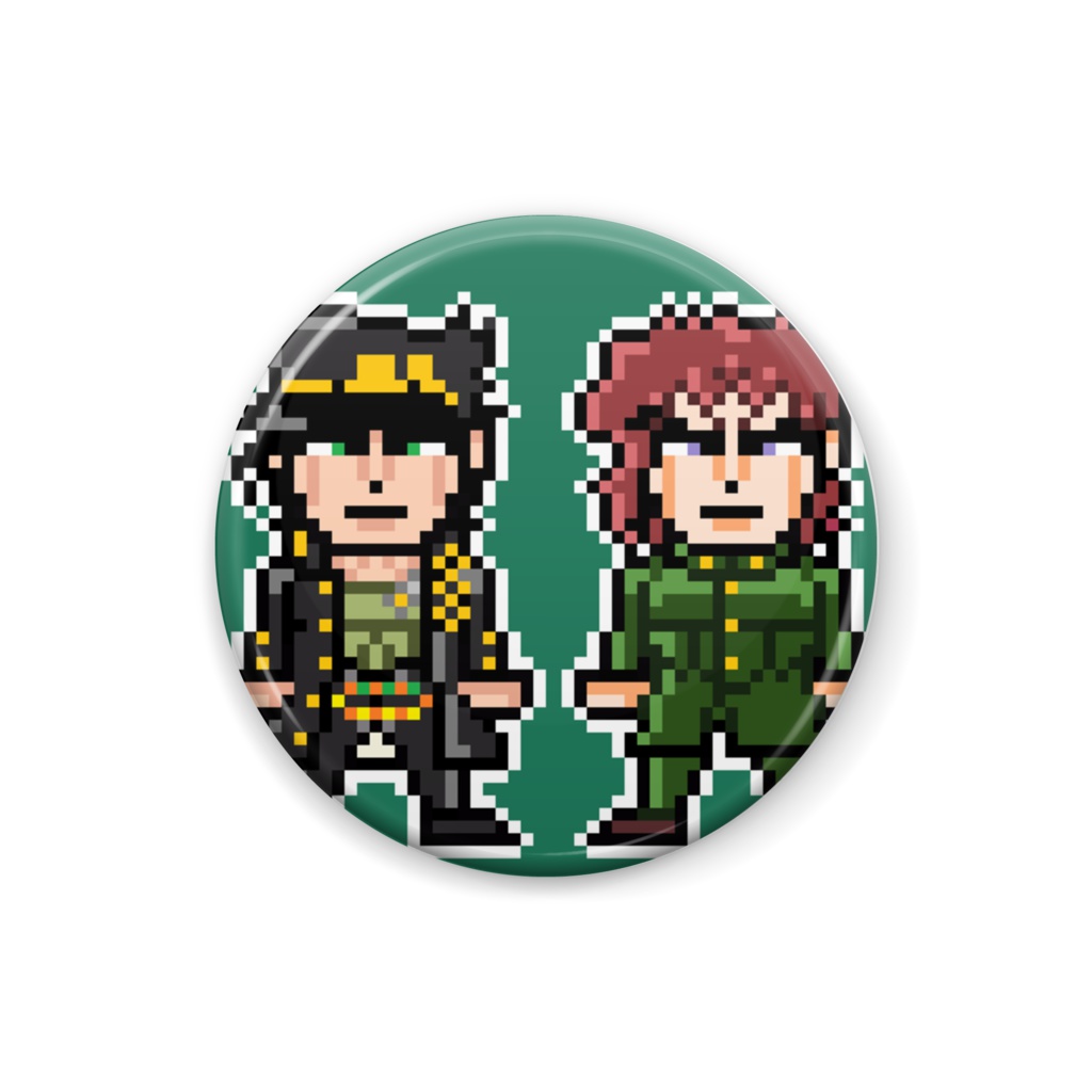 承太郎＆花京院　缶バッジ