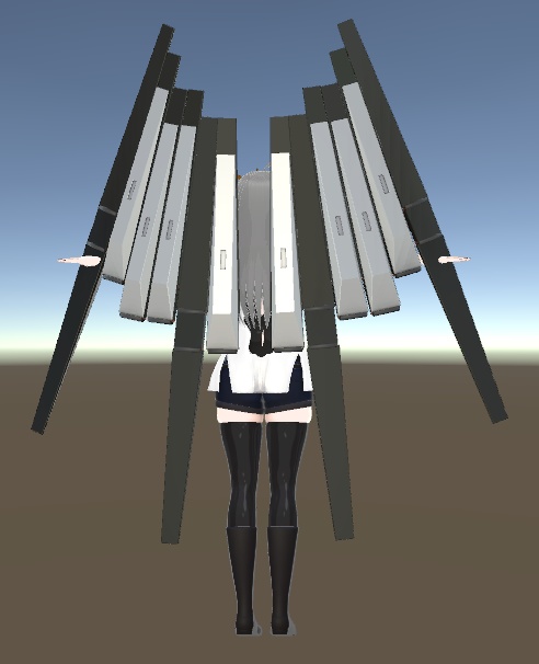 某ガン〇ムのファンネルと角【VRC利用想定】