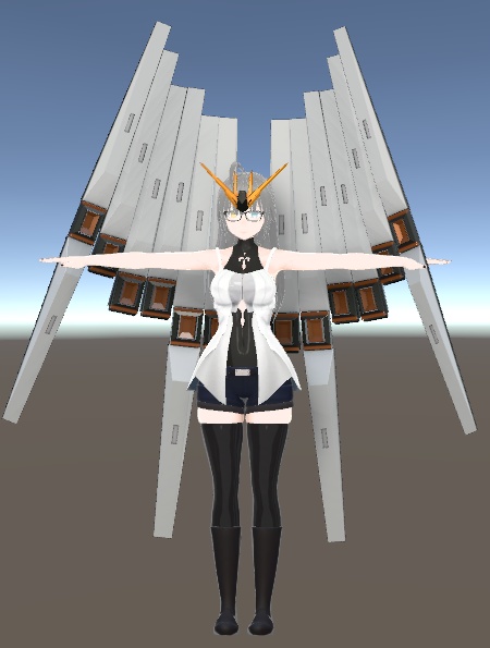 某ガン〇ムのファンネルと角【VRC利用想定】