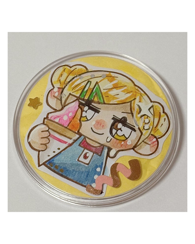 原画アクリルバッジ(イエロー)