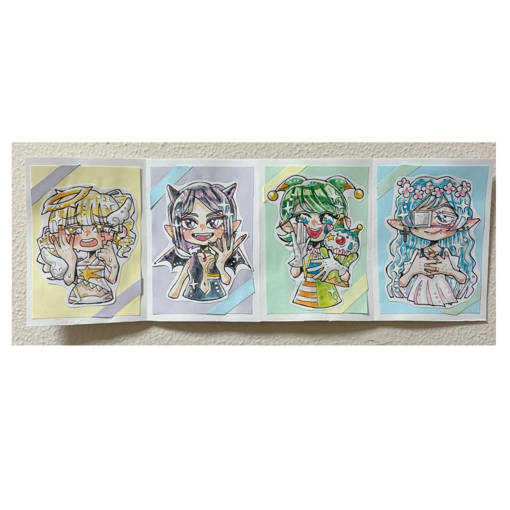 ミニ原画4枚セット(罪シリーズ)