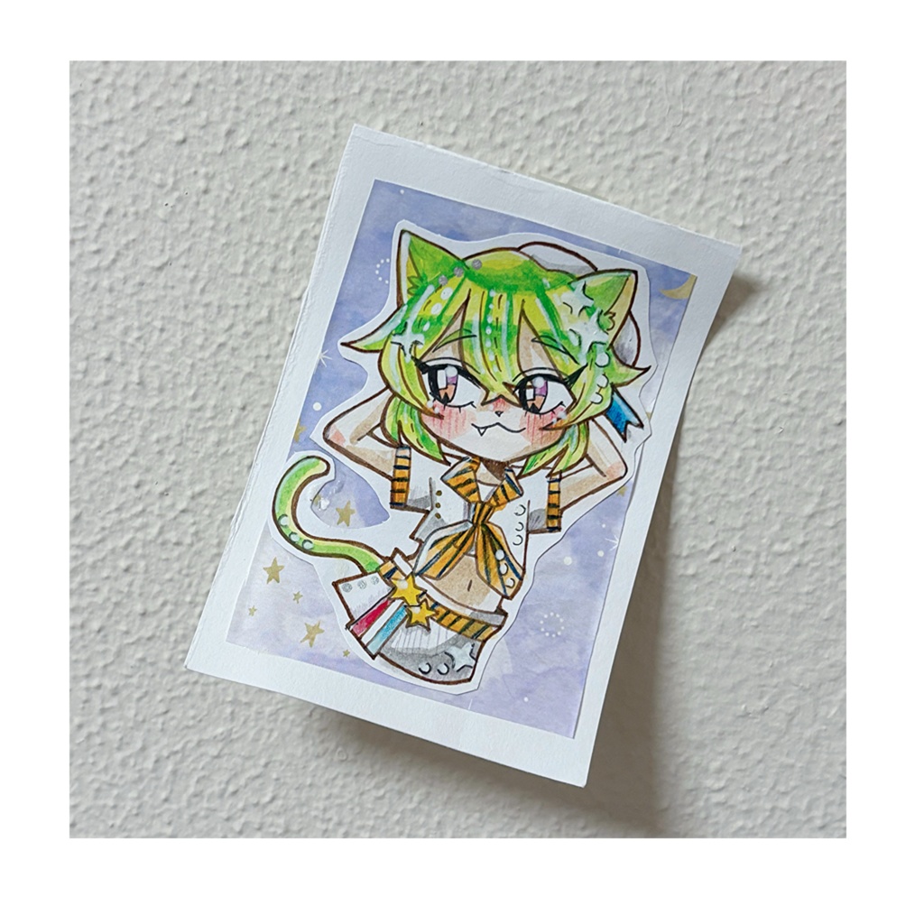 ミニ原画(猫ちゃんセーラー)