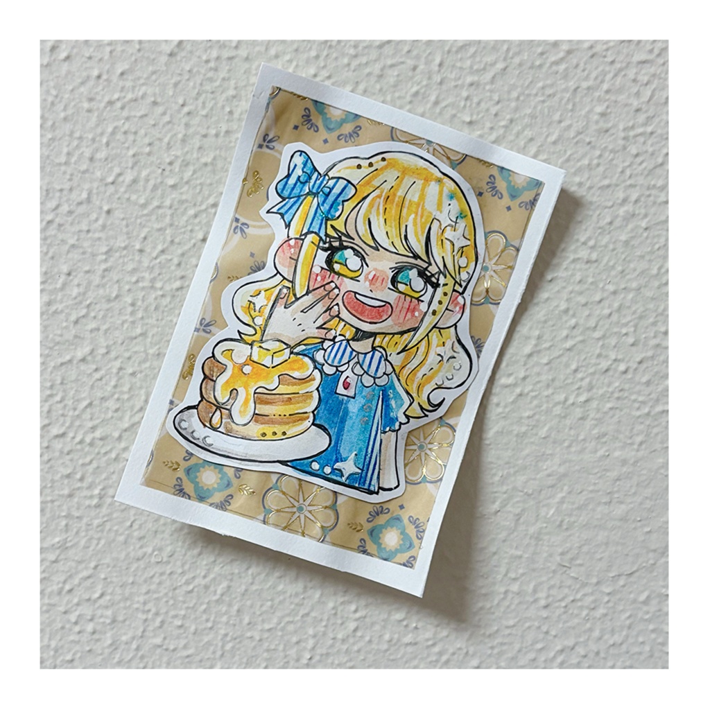 ミニ原画(パンケーキちゃん)