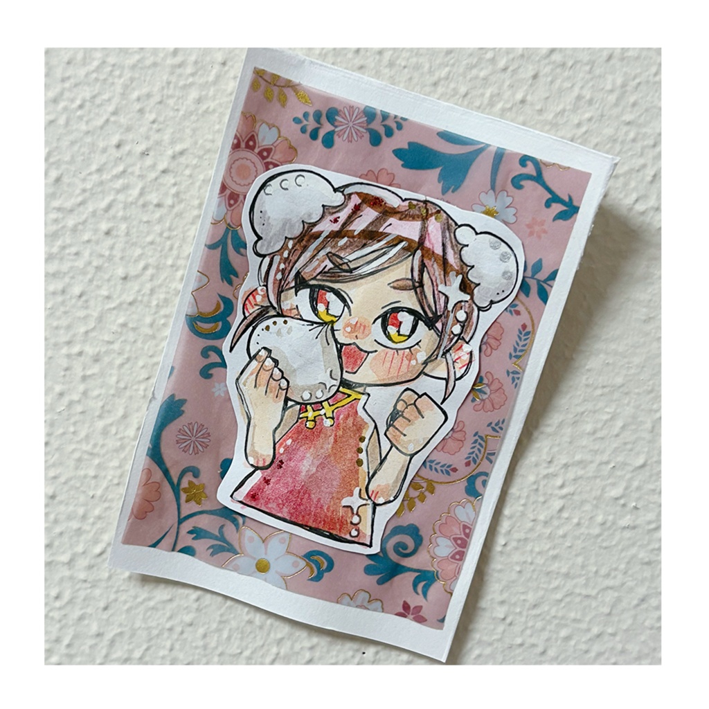 ミニ原画(肉まんちゃん)
