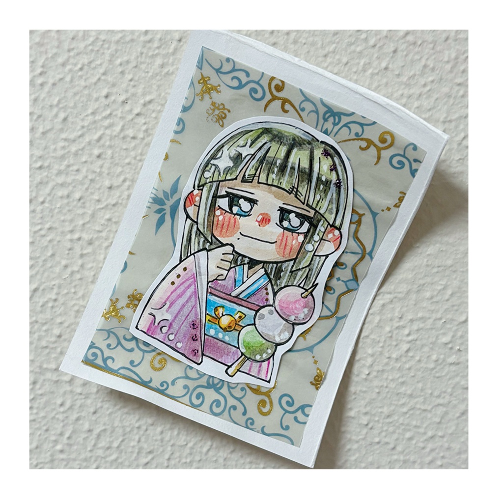 ミニ原画(お団子ちゃん)