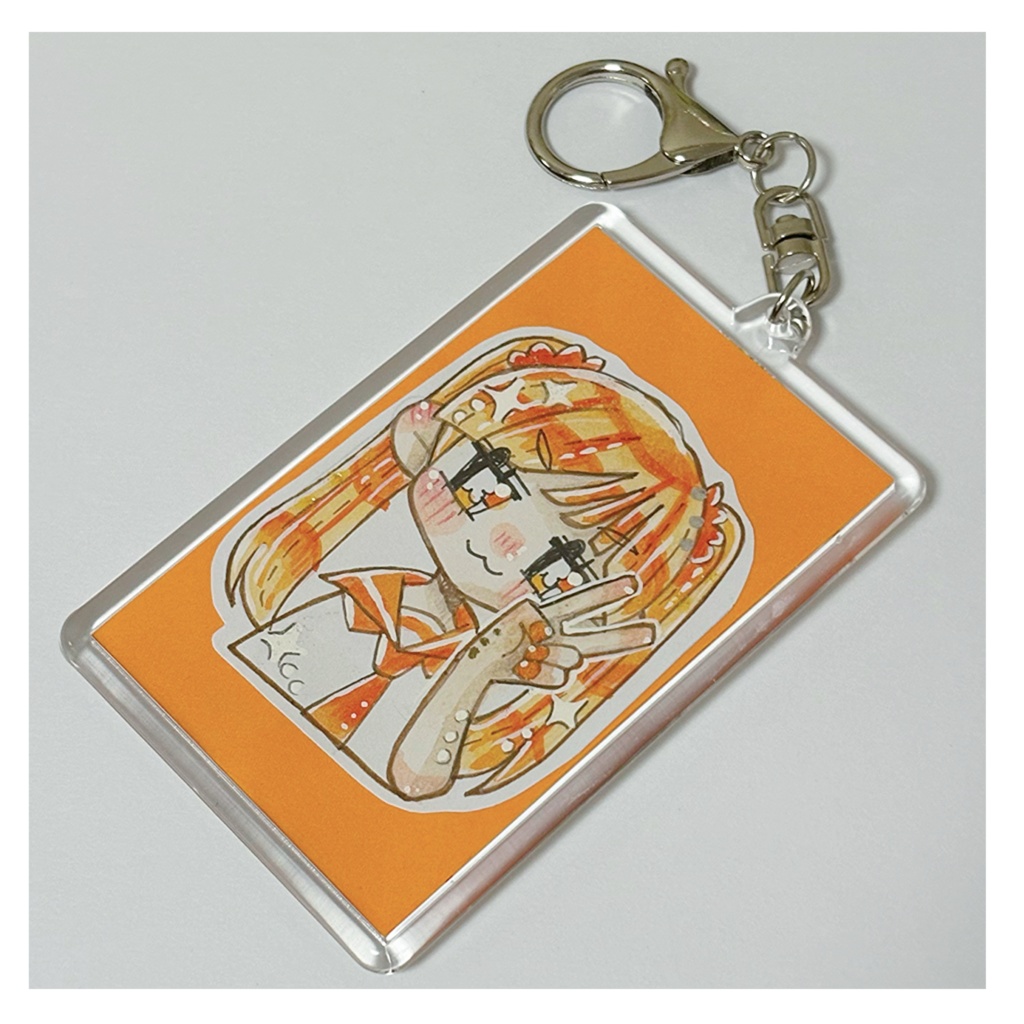 原画キーホルダーチェキサイズ(オレンジ)