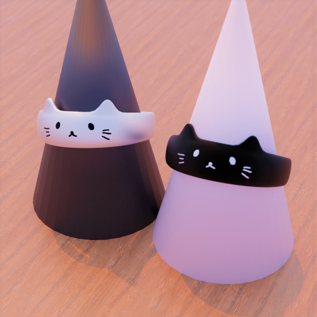 VRCHAT向け ねこりんぐ 指輪