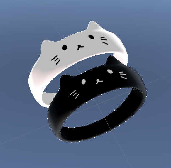 VRCHAT向け ねこりんぐ 指輪