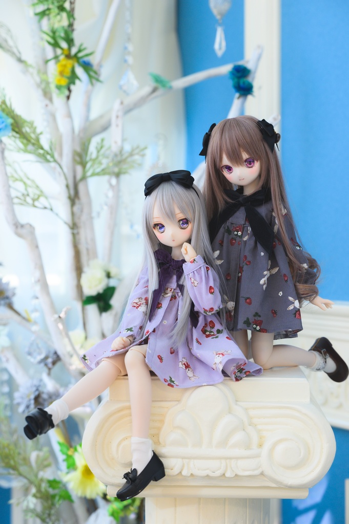 うさぎといちごのワンピース