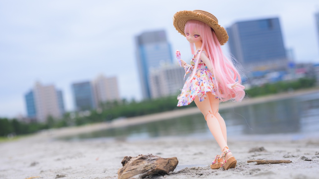 【MDDサイズ】花柄キャミソールワンピース