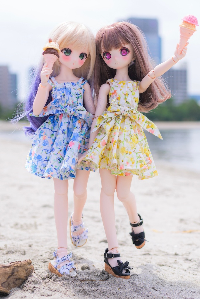 【MDDサイズ】花柄キャミソールワンピース