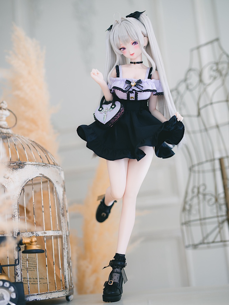 オフショルブラウス×スカートセット