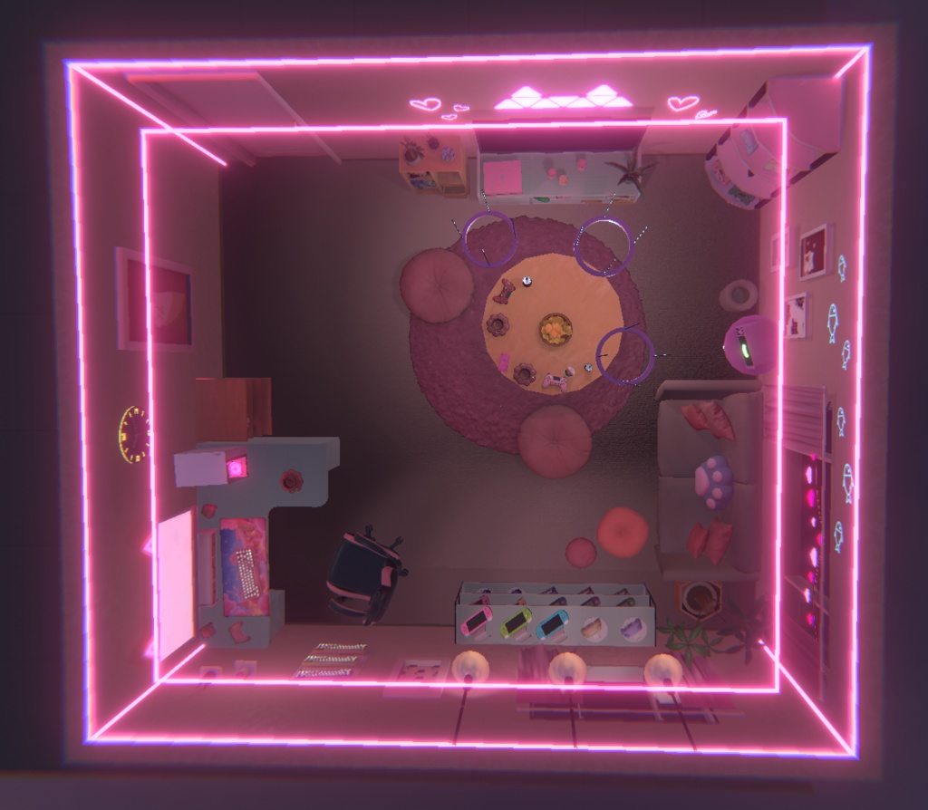 【VRC】Cat and Game Room【ネコとゲーム部屋】