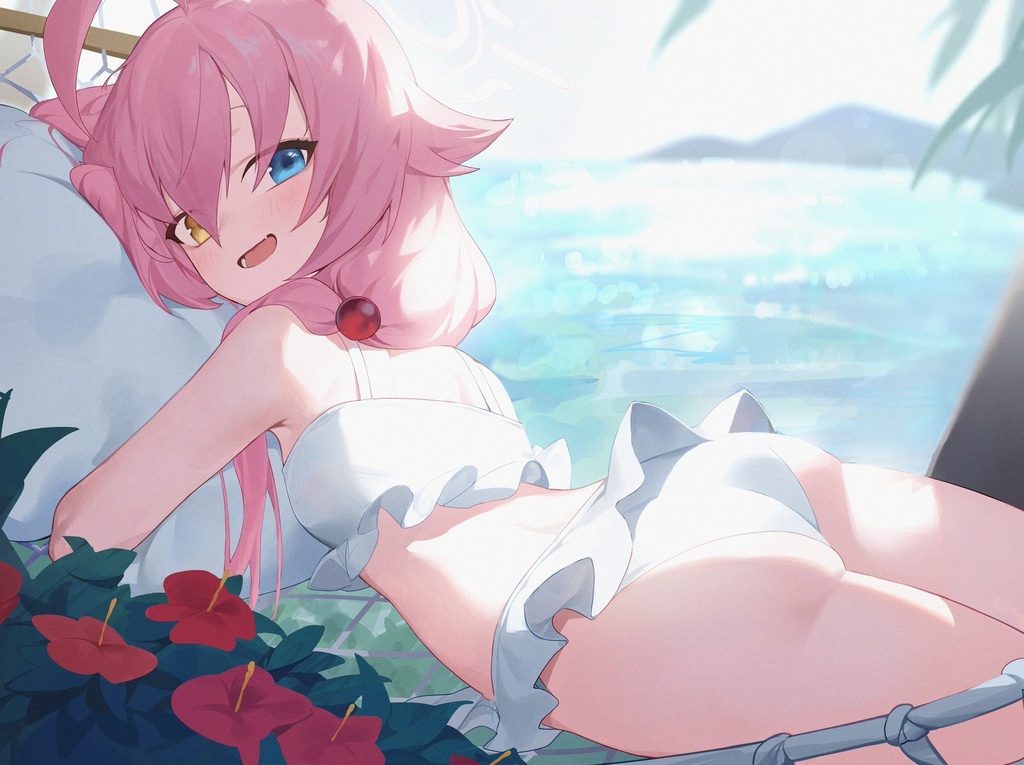 ブルーアーカイブ　水着ホシノプレイマット