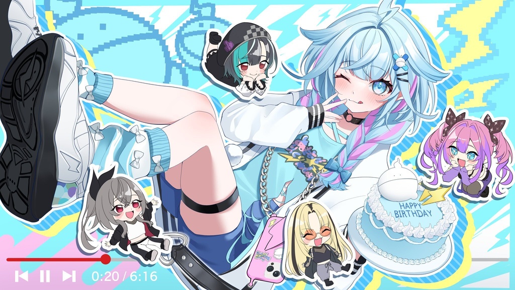 ホロライブ 水宮枢 プレイマット