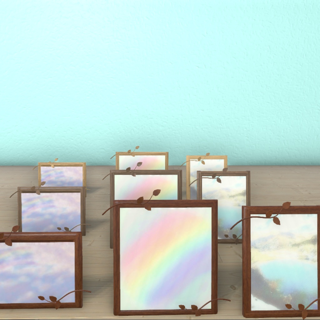 【3Dモデル】飾り棚と小物オブジェ 127点セット