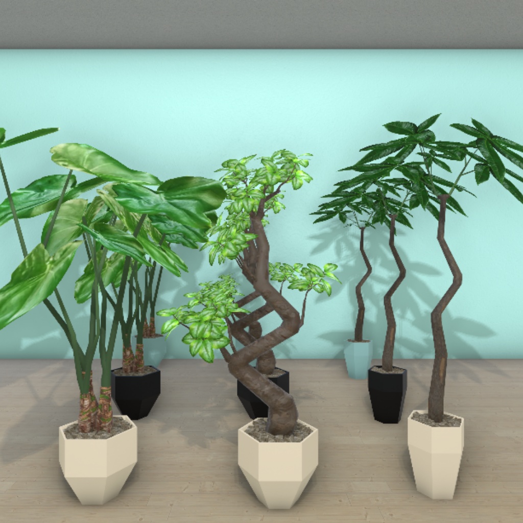 【3Dモデル】飾り棚と小物オブジェ 127点セット